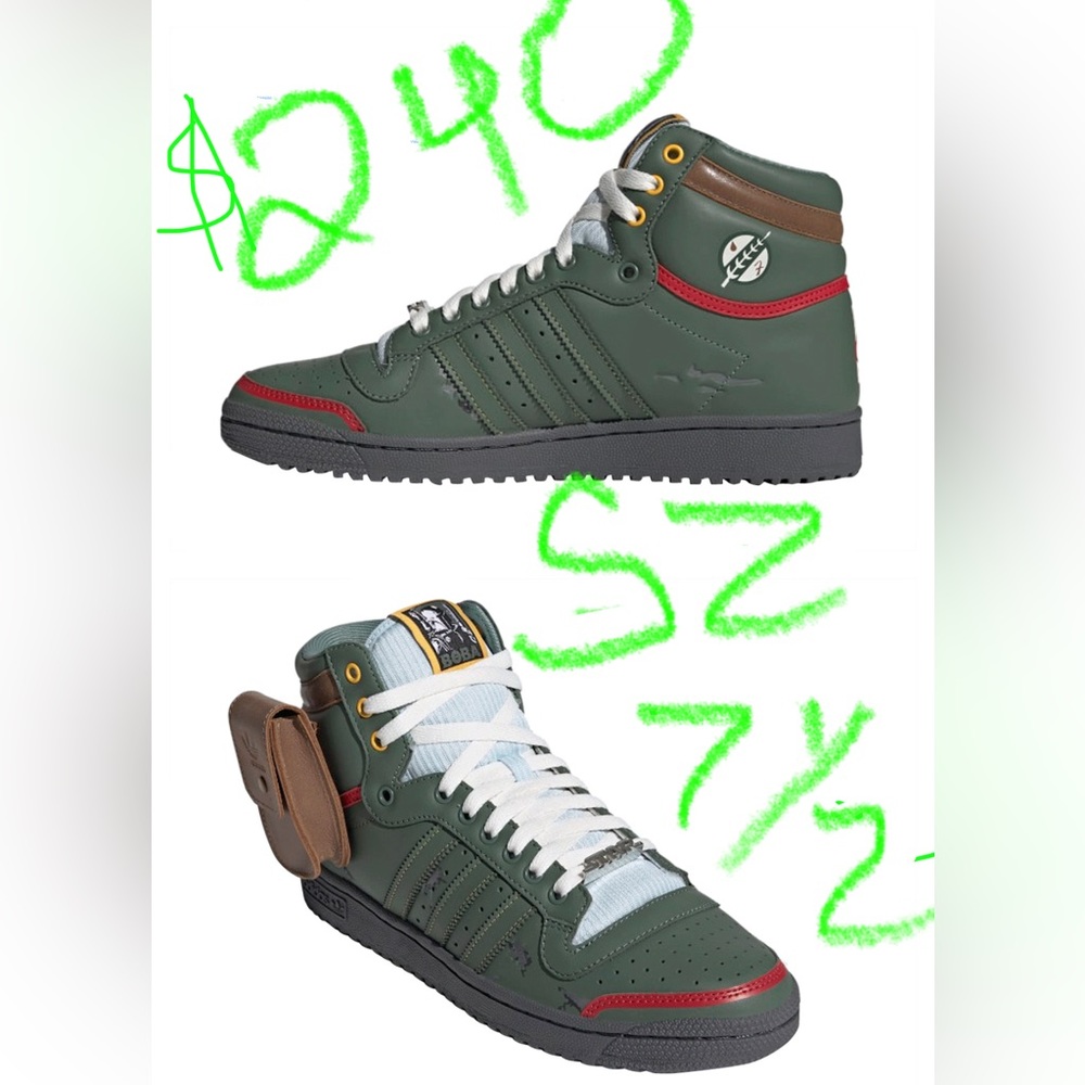 Boba Fett Adidas 7 1/2 NEW!!!